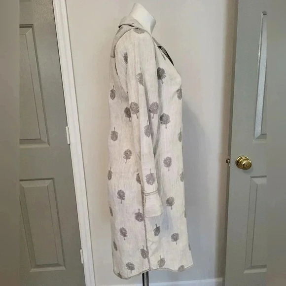 Soft Surroundings Paisley Park Chambray Feathers Dress(XS) - Picture 3 of 12